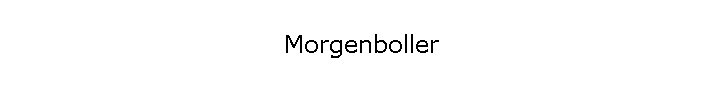Morgenboller